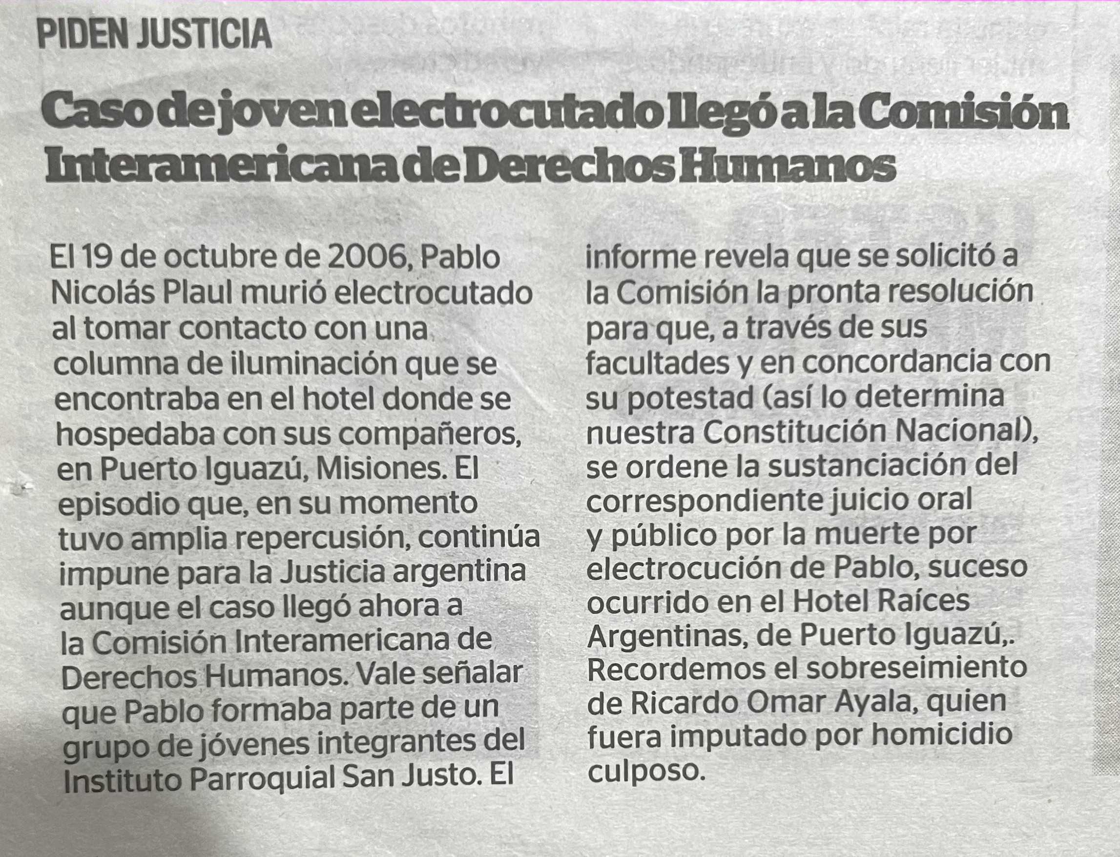 Nota diario cronica del 12/12/2021
