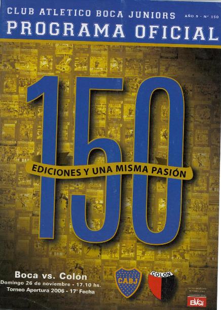 Tapa de la revista de C.A.Boca Juniors
